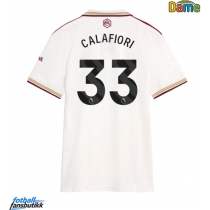 Arsenal Riccardo Calafiori #33 Tredjedrakt Dame 2025-26 Kortermet